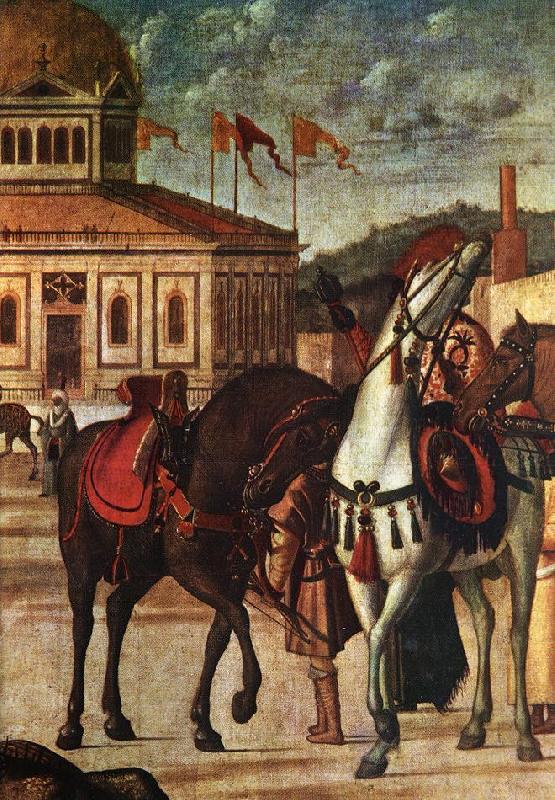 CARPACCIO, Vittore Triumph of St George (detail) dsf Germany oil painting art